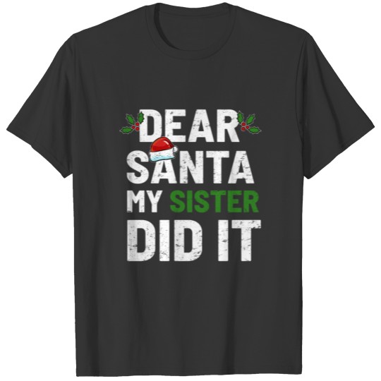 Christmas Sister Santa T Shirts