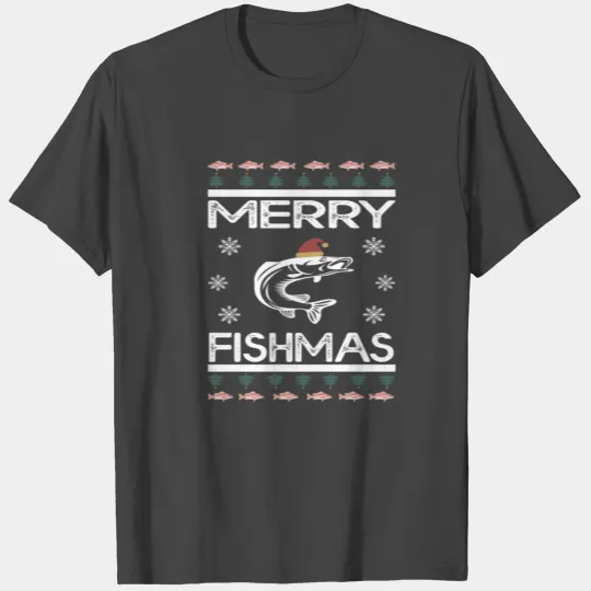 Merry Fishmas Ugly Christmas Sweater T Shirts