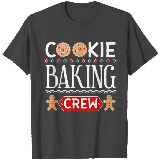 Cookie Baking Crew Funny Christmas Design T Shirts