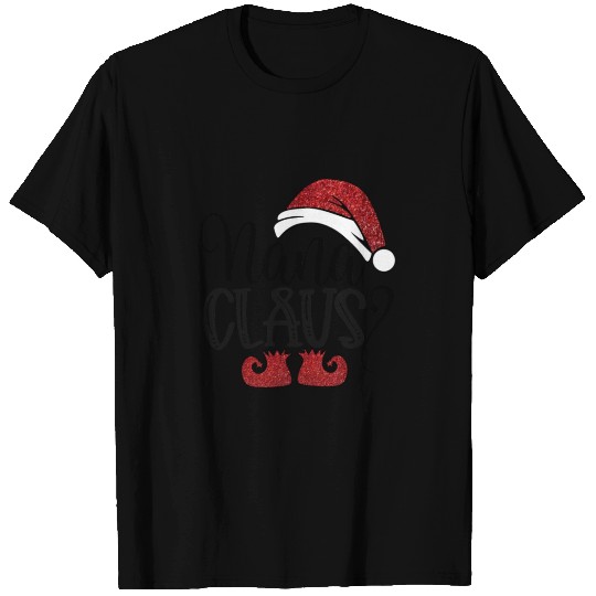 Nana Claus Glitter T Shirts