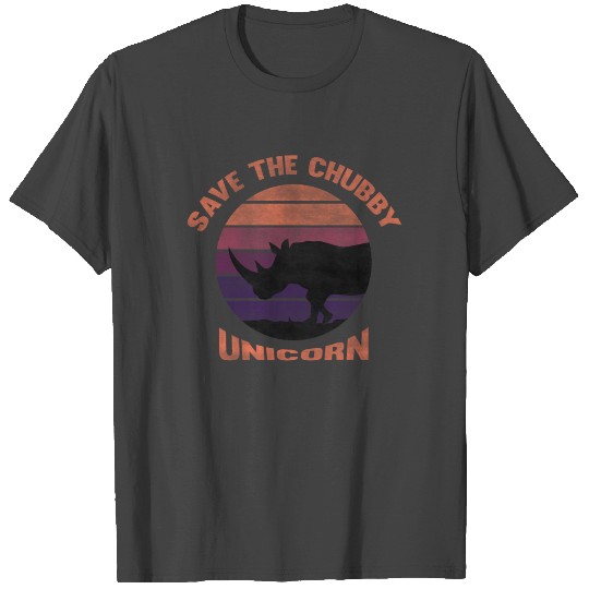 Save The Chubby Unicorn Poaching Rhinoceros T Shirts