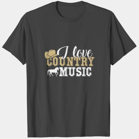 I Love Country Music Country Music Western T Shirts
