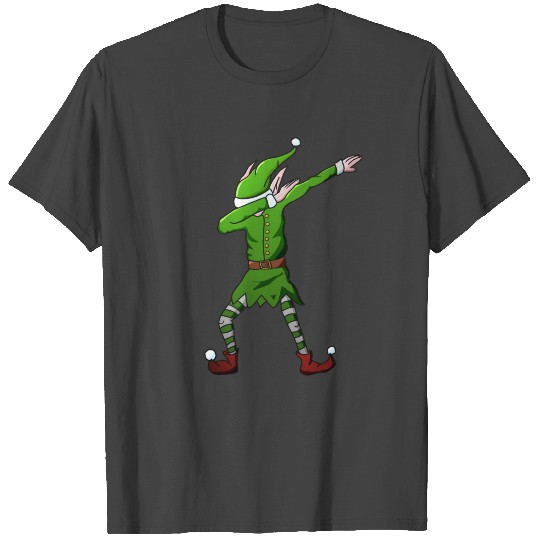 Christmas Dabbing Elf Squad Boys Kids Xmas Family T Shirts