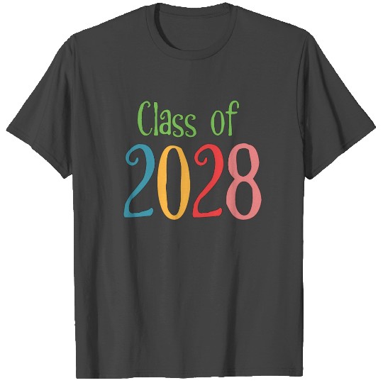 Class of 2028 Back to School Graduation Year T Shirts