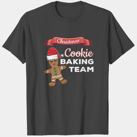 Christmas Cookie Baking Team Gingerbread Santa Hat T Shirts