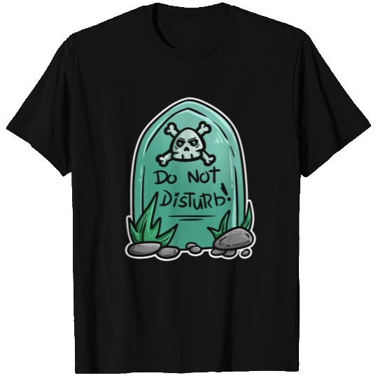 do not disturb cemetery gravestone Halloween gift T Shirts