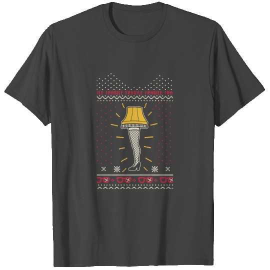 A Christmas Story Leg Lamp Design T Shirts