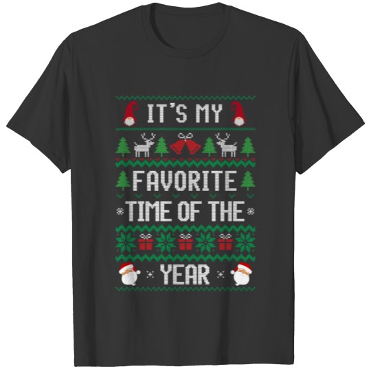 Funny sayng Gnome Ugly Christmas Sweater Santa T-shirt