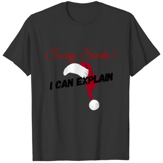 SORRY SANTA I CAN EXPLAIN T-shirt