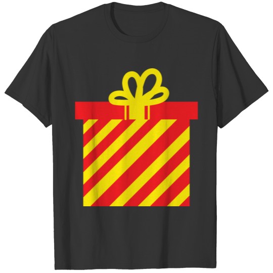 Christmas present with yellow bow T Shirts