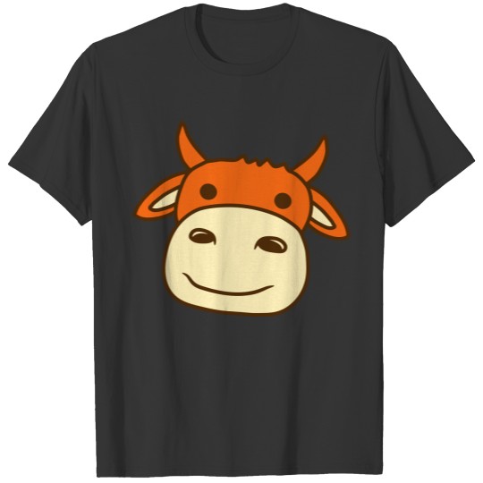 ow face head small funny happy bull calf milk cow T Shirts
