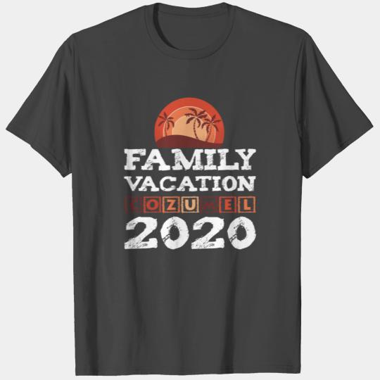 Family Vacation Cozumel 2020 with sunset T Shirts