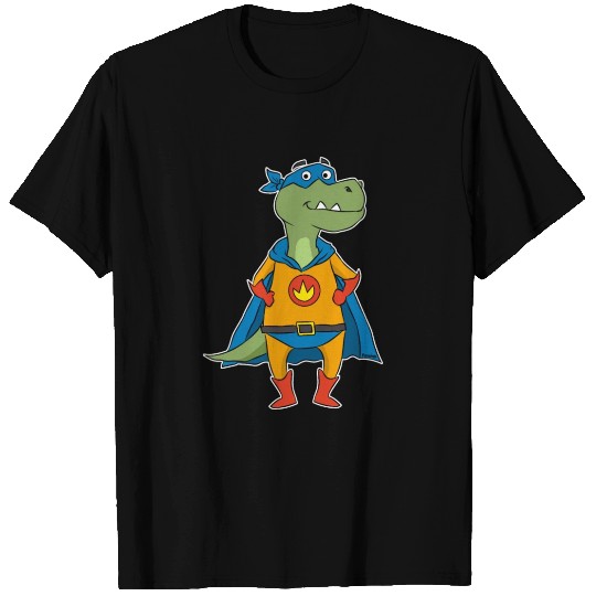 Superhero T-Rex Dinosaur Costume Cape T Shirts