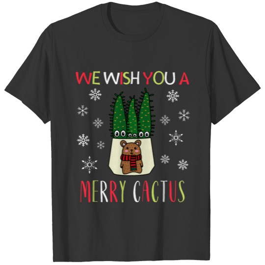 We Wish You A Merry Cactus - Eves Pin Cacti In T-shirt