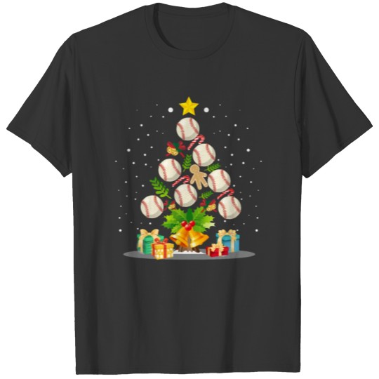 baseball christmas tree T Shirts