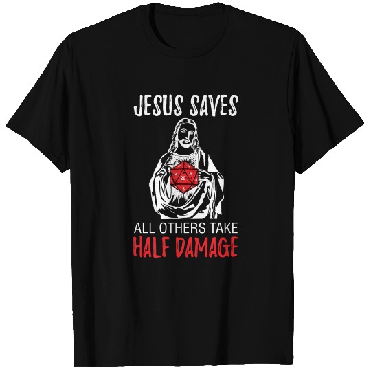 Jesus Saves Pen And Paper Funny T Shirts