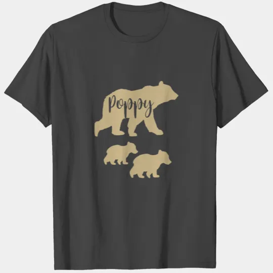 Poppy Bear T Shirts with Two Cubs