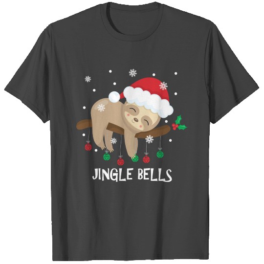 Jingle Bells Sloth T Shirts