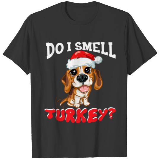 Do I Smell Turkey Christmas Dinner Beagle Dog T Shirts