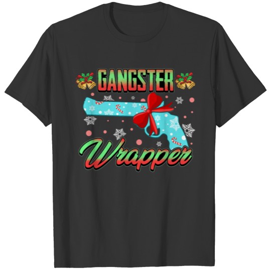 Gangster Wrapper Gun Lover Revolver Christmas Gift T Shirts