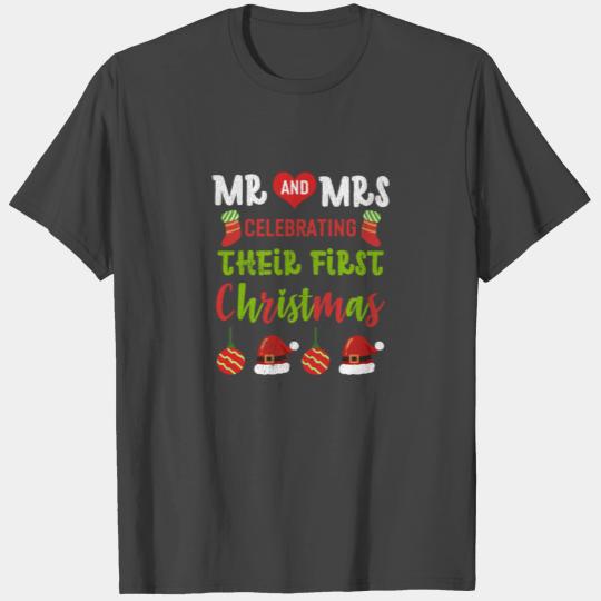 Newlywed Couples Our First Christmas As Mr And Mrs T Shirts