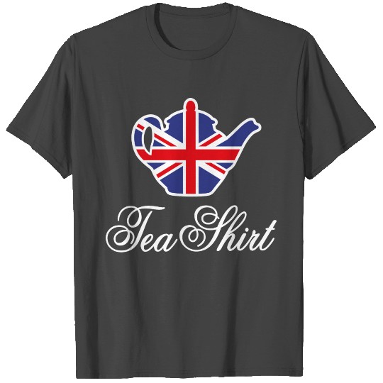 Tea T Shirts British teapot Union Jack UK tea pun