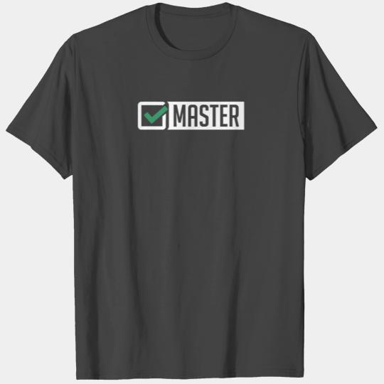 Master degree graduate university graduation gift T Shirts