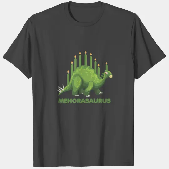 Jewish Hanukkah Dinosaur Menorah Jew Dino Fans T Shirts