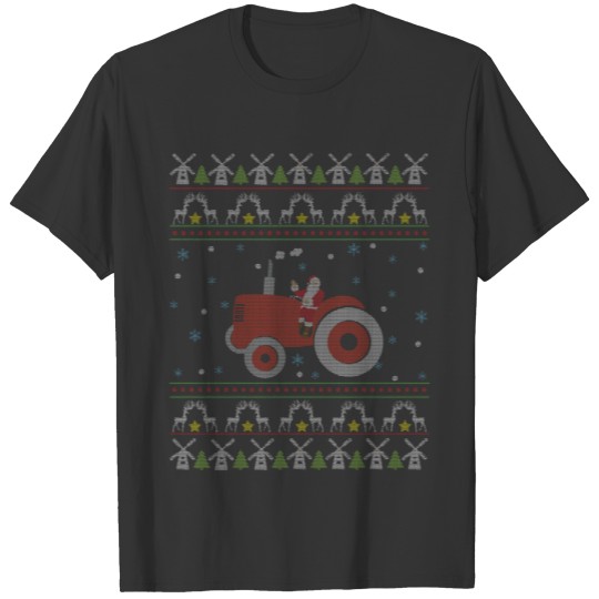 Ugly Christmas Farm Farmer T Shirts