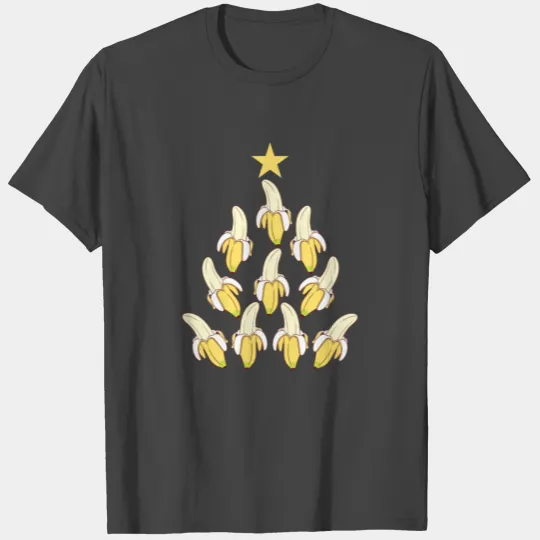 Fruit Banana Merry Christmas Happy New Year T Shirts