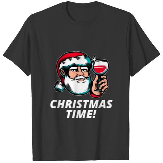 Wine Santa Claus Gift idea happy T Shirts