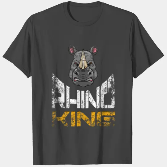 Rhino King rhinoceros rhino pachyderm T Shirts