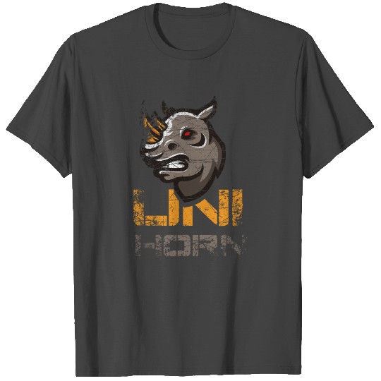 Uni Horn Rhino Rhinoceros rhinoceros saying T Shirts