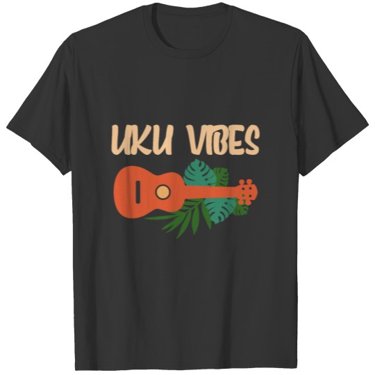 Hawaiin Uke Ukulele Gift I Flower Ukulele Aloha T-shirt