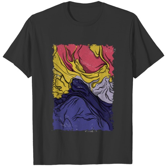 abstract painting mountain T Shirts