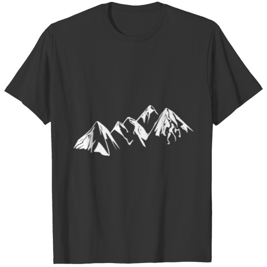 Mountains Hiking Skiing Climbing Shirt T-shirt