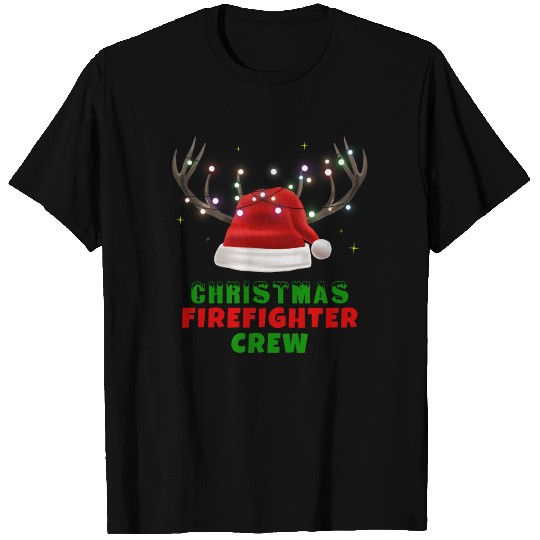 Christmas Firefighter Crew T Shirts