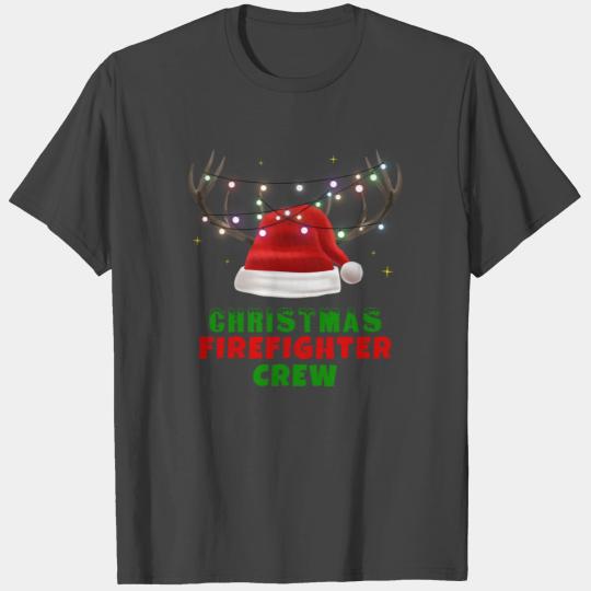 Christmas Firefighter Crew T Shirts