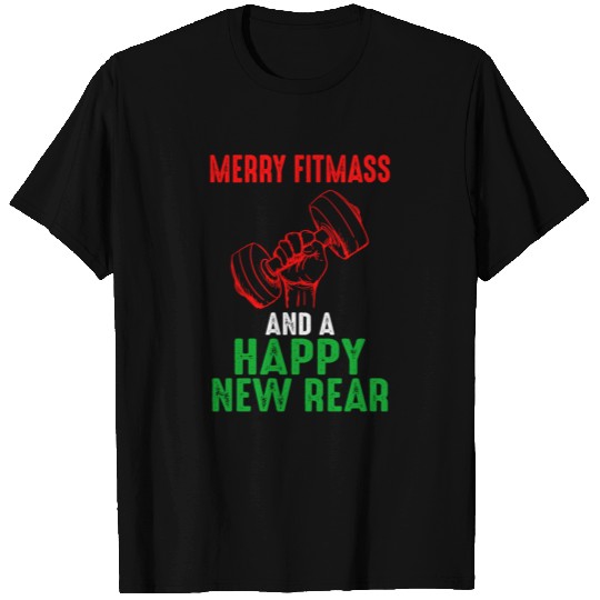 Christmas Fitness Exercise Xmas Gift T Shirts