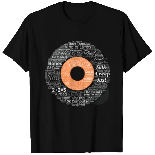 Radiohead Albums and Songs T Shirts