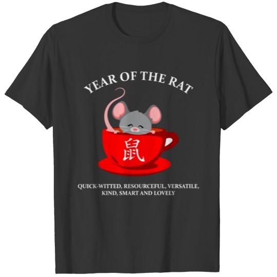 Year of the Rat Happy New Years gift lunar T-shirt