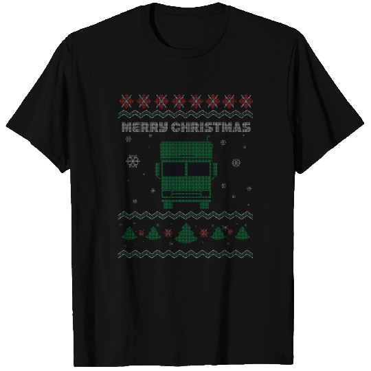 Ugly Christmas Truck Driver T Shirts