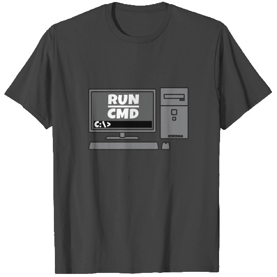 Run cmd | Computer Nerd | Web Designer | CSS | exe T Shirts