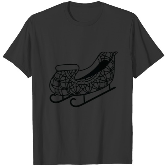 Sleigh mandala line art style T Shirts
