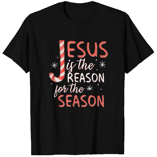 Jesus Is The Reason For The Season Candy Cane Chr T Shirts