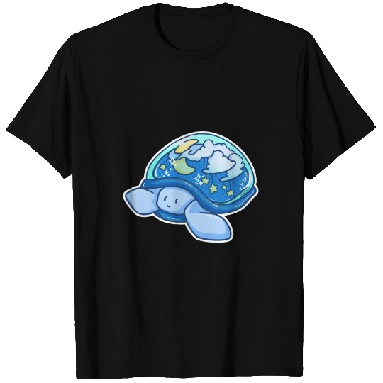 Turtle cloud star moon sky kid gift T Shirts