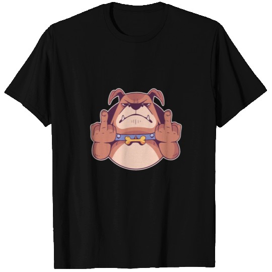 Dog Middle Finger Design Giftidea T Shirts