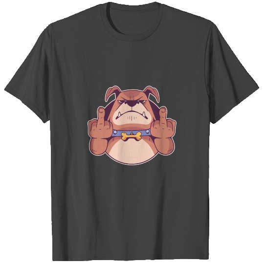 Dog Middle Finger Design Giftidea T Shirts