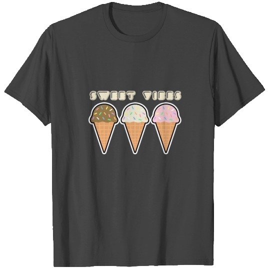Ice Cream Gelato Cool Sweet Frozen Food Funny Gift T Shirts