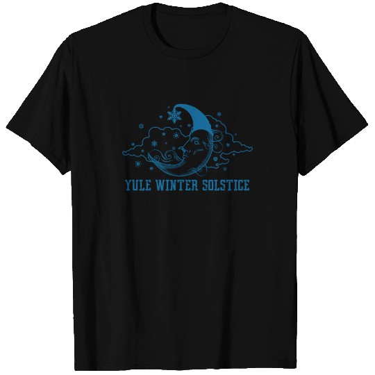 Yule Winter Solstice Sun Moon Celestial Pagan Sky T Shirts
